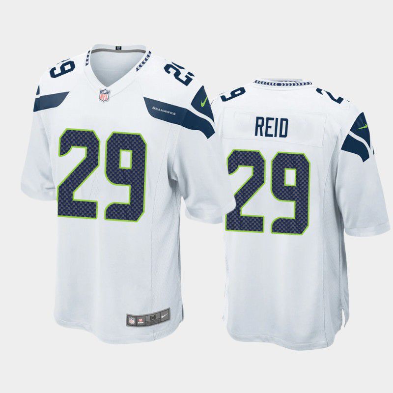 Men Seattle Seahawks #29 John Reid Nike White Game NFL Jersey